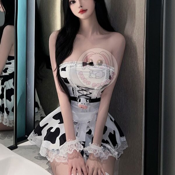 Vay cup nguc xep ly cosplay bo sua sieu ngan sexy goi cam 2